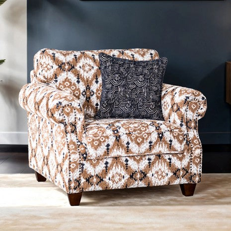 Furniture of America Earley Light Gray Transitional Accent Chair Model FM61009WH-CH-PT