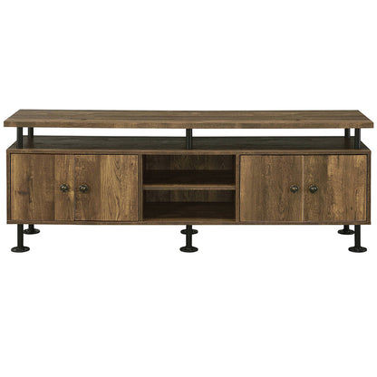 ACME Ensata II Rustic Oak & Black TV Stand Model LV00142