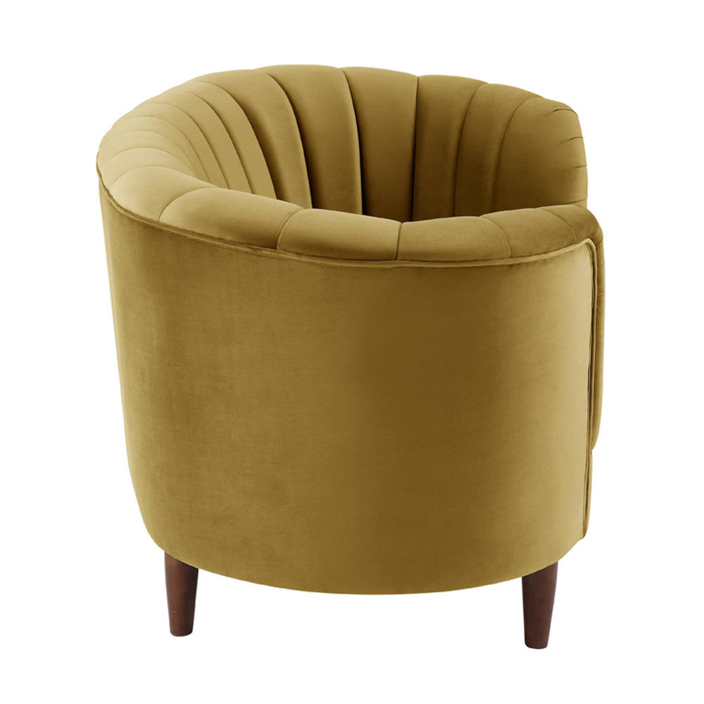 ACME Millephri Olive Yellow Velvet Loveseat Model LV00164