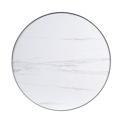 ACME Abilene Engineered Marble & Brush Silver Nesting Coffee Table Set Model LV00223