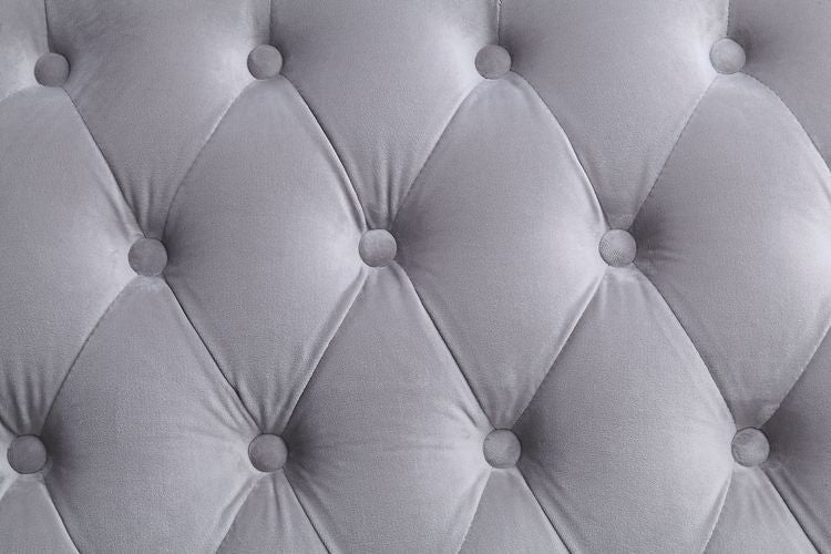 ACME Galelvith Gray Fabric Sofa with 6 Pillows Model LV00254
