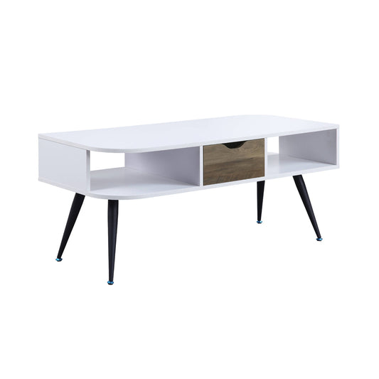 ACME Halima White & Black Coffee Table Model LV00322
