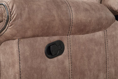 ACME Dollum Two Tone Chocolate Nubuck Motion Sectional Sofa Model LV00397