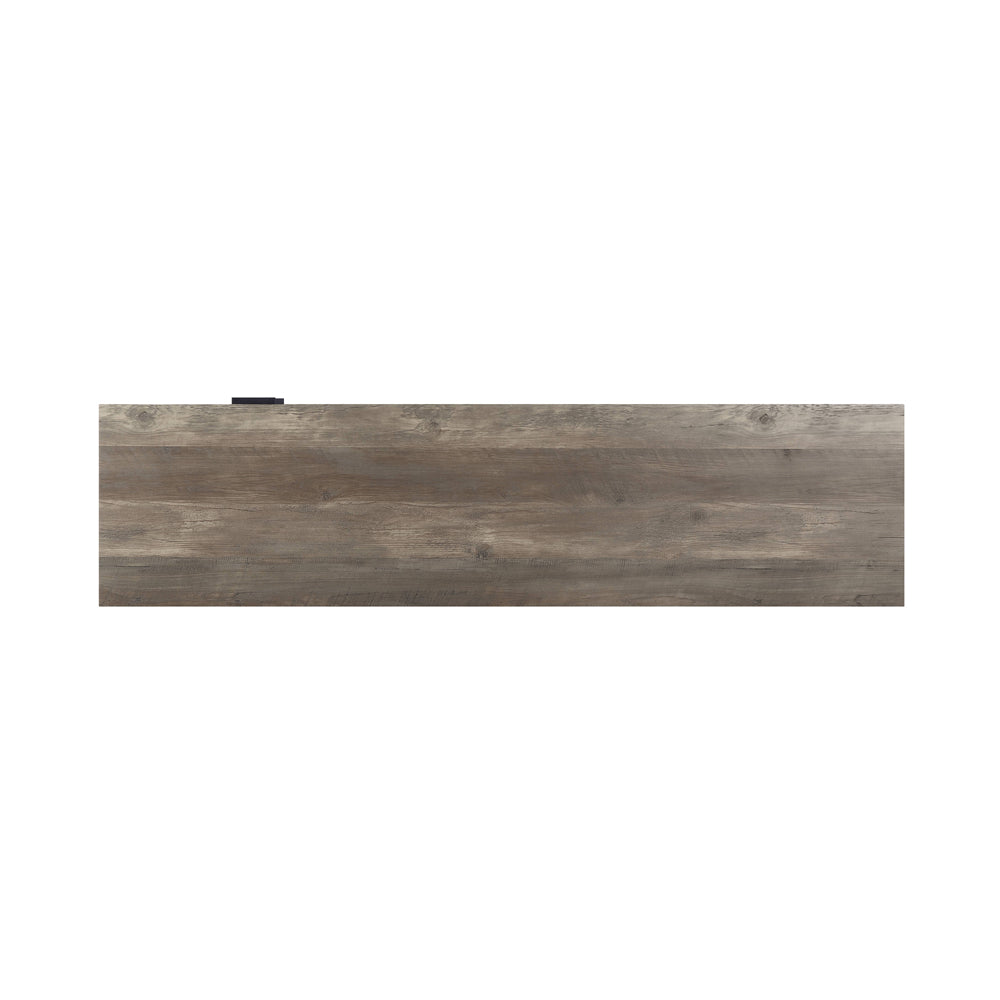 ACME Nantan Rustic Oak & Black TV Stand Model LV00405