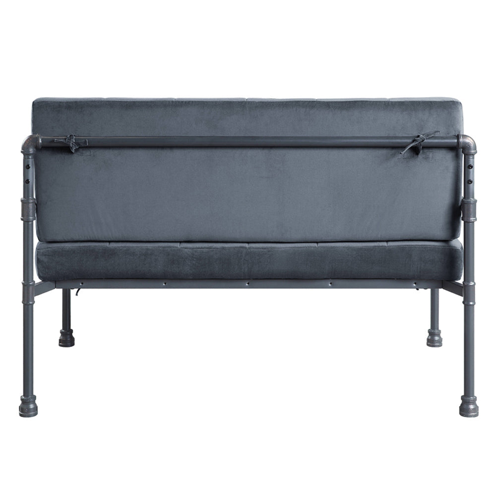ACME Brantley Gray Velvet & Sandy Gray Loveseat Model LV00426