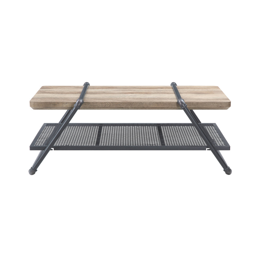 ACME Brantley Oak & Sandy Gray Coffee Table Model LV00430