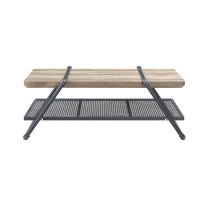 ACME Brantley Oak & Sandy Gray Coffee Table Model LV00430