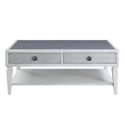 ACME Katia Rustic Gray & Weathered White Coffee Table Model LV01052