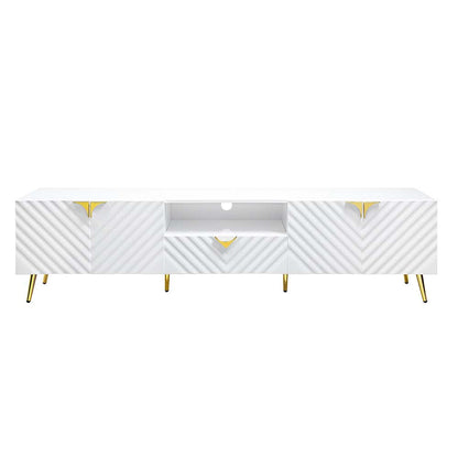 ACME Gaines White High Gloss TV Stand Model LV01138