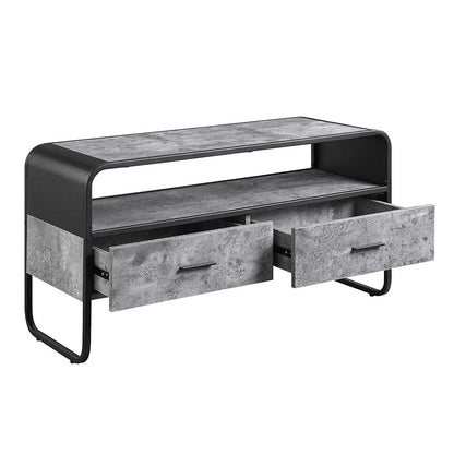 ACME Raziela Concrete Gray & Black TV Stand Model LV01143