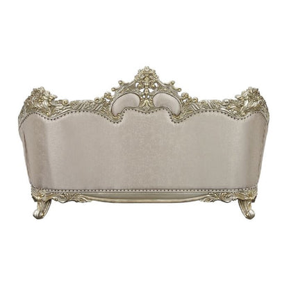 ACME Danae Fabric Champagne & Gold Sofa with 7 Pillows Model LV01193