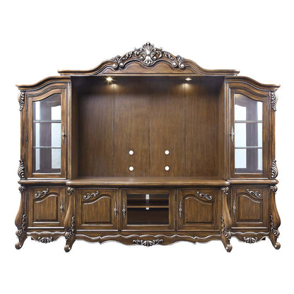 ACME Latisha Antique Oak Entertainment Center Model LV01355