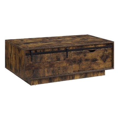 ACME Bellarosa Rustic Oak Coffee Table Model LV01442