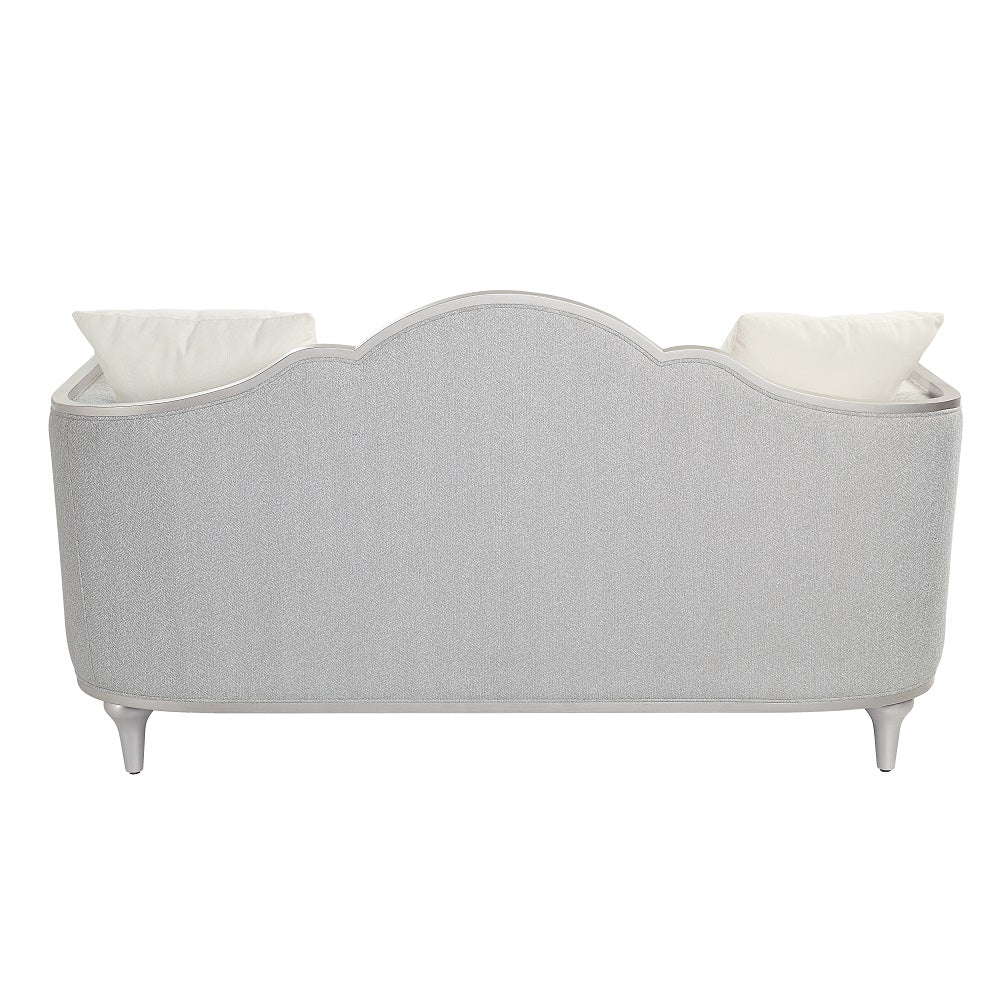 ACME Kasa Beige Linen Loveseat with 3 Pillows Model LV01500