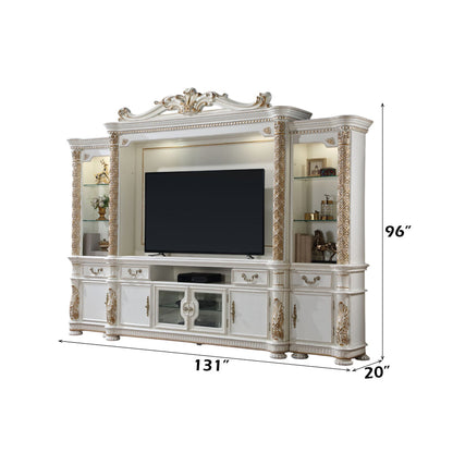 ACME Vendome Antique Pearl Entertainment Center Model LV01520