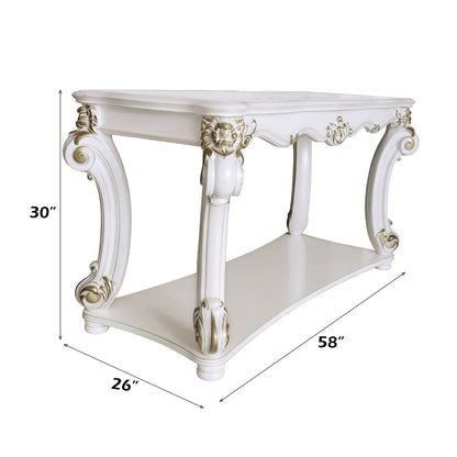 ACME Vendome Antique Pearl Sofa Table Model LV01528