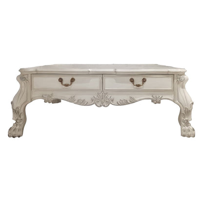 ACME Dresden Bone White Coffee Table Model LV01686