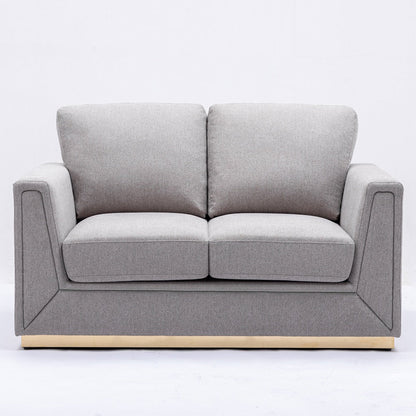 ACME Valin Gray Linen Loveseat Model LV01745