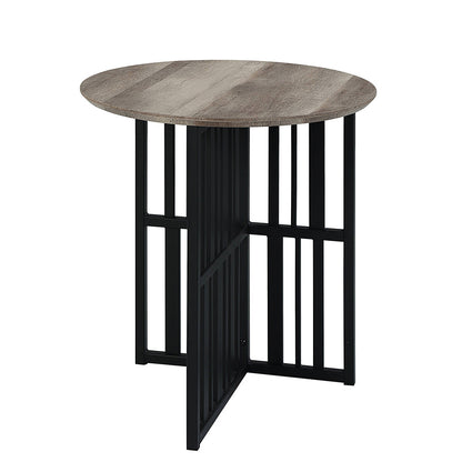 ACME Zudora Antique Oak & Black Coffee Table Model LV01751