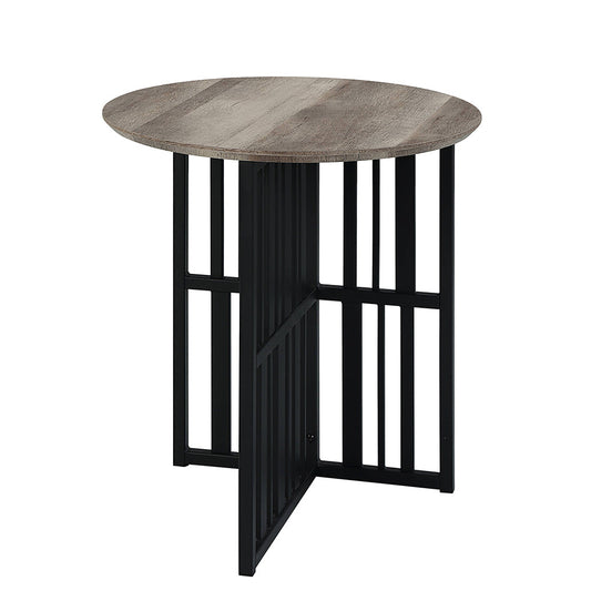 ACME Zudora Antique Oak & Black Coffee Table Model LV01751