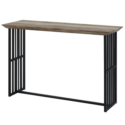 ACME Zudora Antique Oak & Black Sofa Table Model LV01753