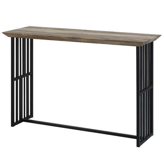 ACME Zudora Antique Oak & Black Sofa Table Model LV01753