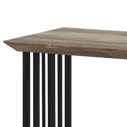 ACME Zudora Antique Oak & Black Sofa Table Model LV01753
