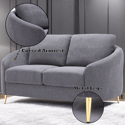 ACME Yuina Gray Linen Loveseat Model LV01772