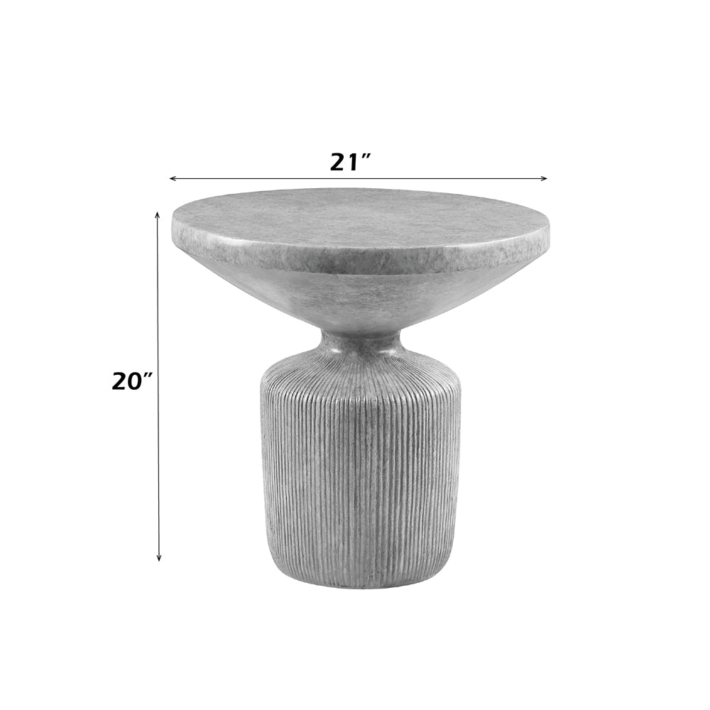 ACME Laddie Weathered Gray End Table Model LV01927