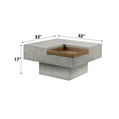 ACME Kailano Weathered Gray Coffee Table Model LV01928