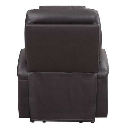ACME Evander Brown Leather Aire Recliner with Power Lift & Massage Model LV02181