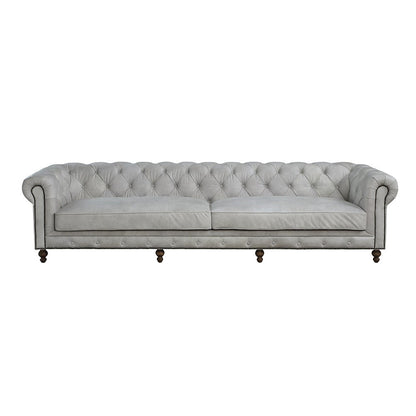 ACME Ofer Vintage White Top Grain Leather Sofa Model LV02404