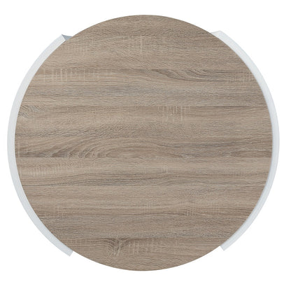 ACME Zoma White High Gloss & Oak Coffee Table Model LV02414