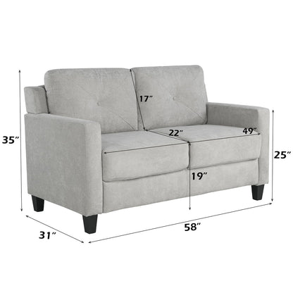 ACME Horatio Taupe Chenille Loveseat Model LV02521