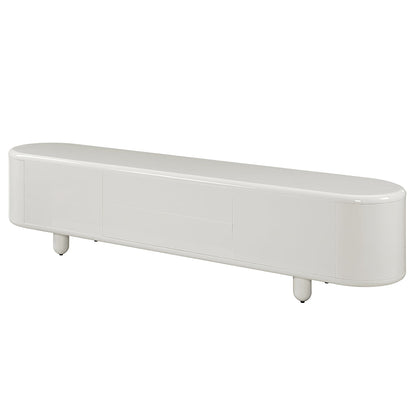 ACME Keely White High Gloss TV Stand Model LV02608