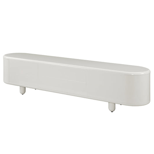 ACME Keely White High Gloss TV Stand Model LV02608