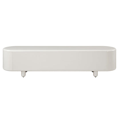 ACME Keely White High Gloss TV Stand Model LV02608