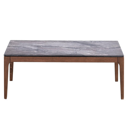ACME Bevis Engineered Stone & Walnut Coffee Table Model LV02645
