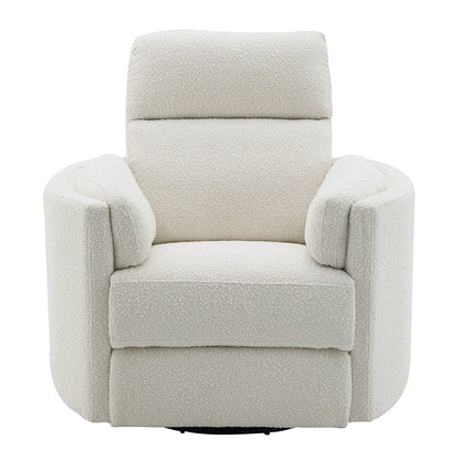 ACME Sagen Beige Boucle Glider Recliner with Swivel Model LV02733