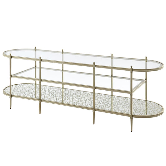 ACME Zaba Glass & Champagne TV Stand Model LV02759