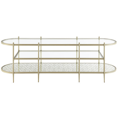 ACME Zaba Glass & Champagne TV Stand Model LV02759