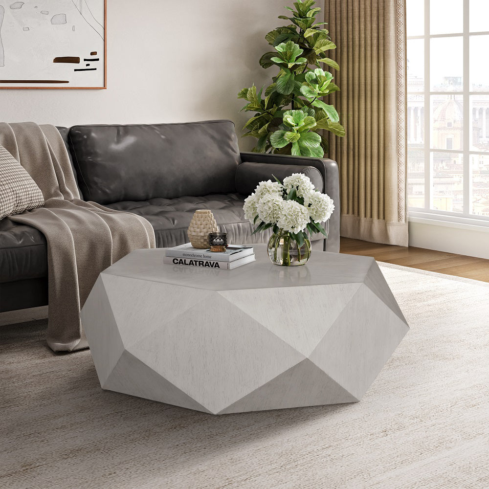 ACME Hanniel Antique White Coffee Table Model LV02765