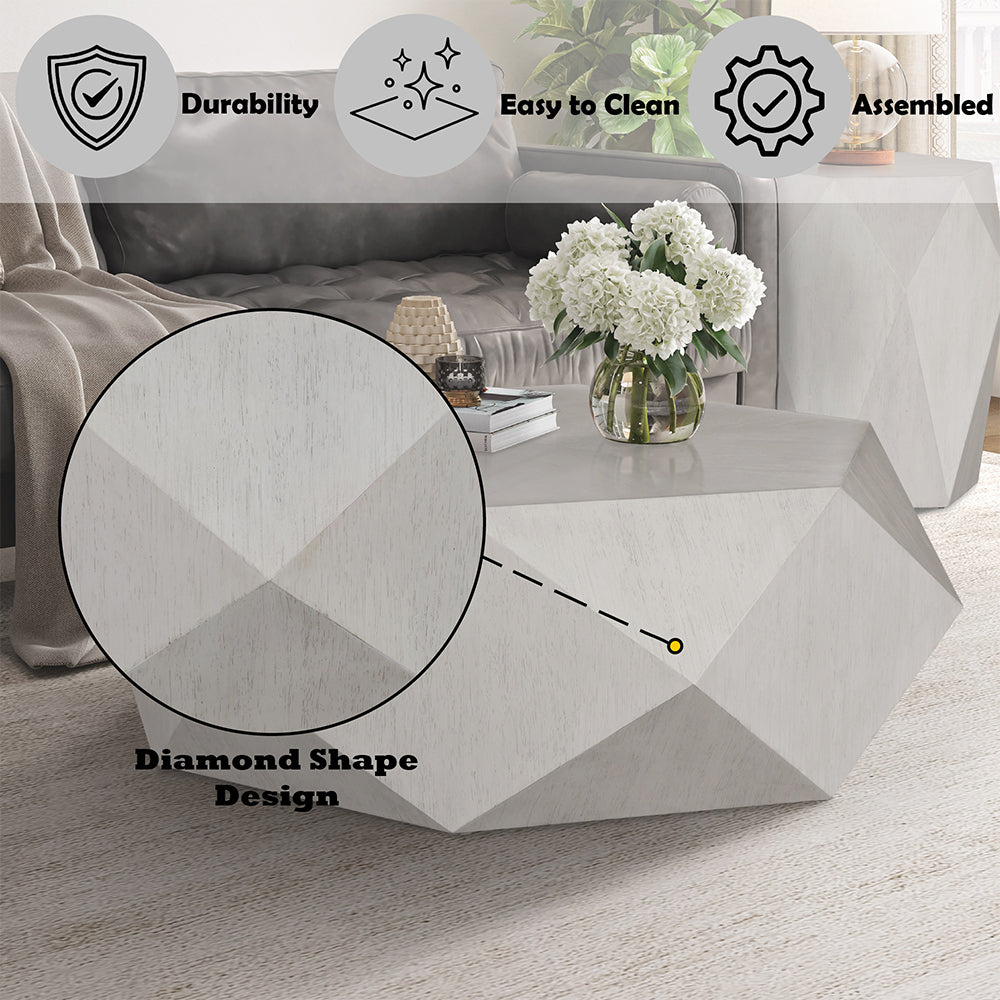 ACME Hanniel Antique White Coffee Table Model LV02765