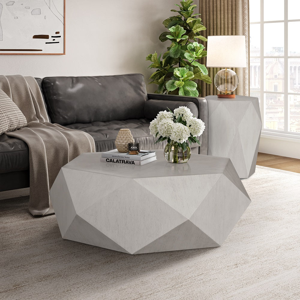 ACME Hanniel Antique White Coffee Table Model LV02765