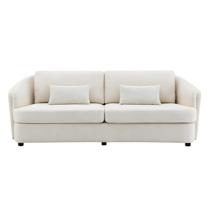 ACME Mariko Beige Linen Sofa with 2 Pillows Model LV02770