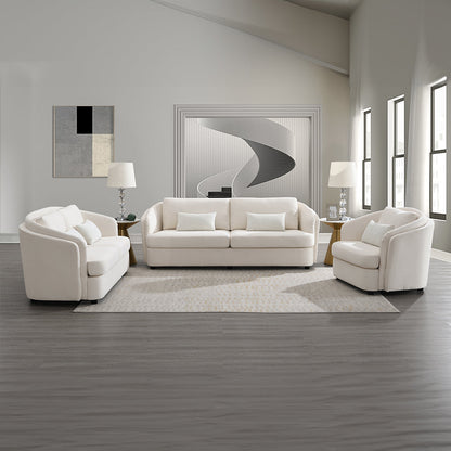 ACME Mariko Beige Linen Sofa with 2 Pillows Model LV02770