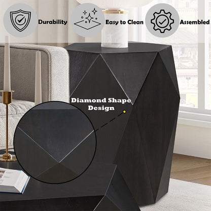 ACME Hanniel Black End Table Model LV02776