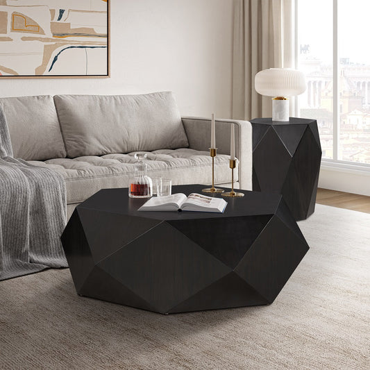 ACME Hanniel Black End Table Model LV02776
