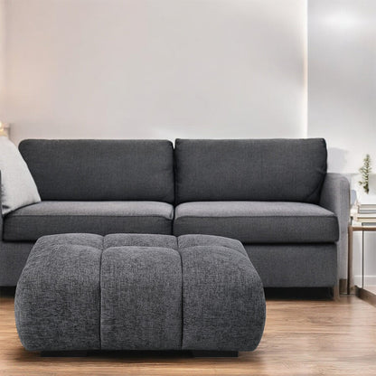 ACME Chosen Gray Chenille Ottoman Model LV02841