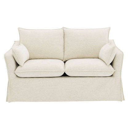 ACME Shane Beige Linen Loveseat with 2 Pillows Model LV02911
